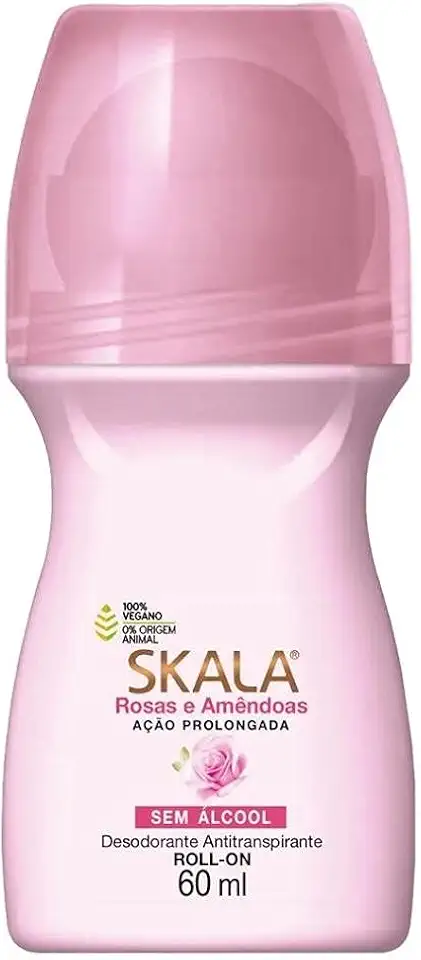 Desodorante Skala Roll-On 60Ml Rosas E Amendoas