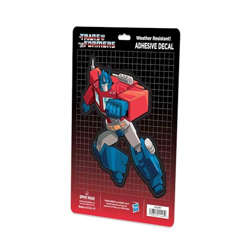 Image of Hasbro Transformers Optimus Prime Adhesive Vinyl Decal - Fun Transformers Sticker for Car, Window or Laptop