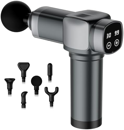 Deep Tissue Massage Gun, Portable Percussion Muscle Massager with...