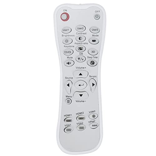 VINABTY Replacement Projector Remote Control Fit for Optoma HD28HDR HD39HDR GT5000+ HD26-LV BR-3069B HD141X HD25E GT1080 GT1080E GT1070X HD131XE UHD300X HD50-WHD BR-3060B HD33 BR-3061B HD3300 HD131XW