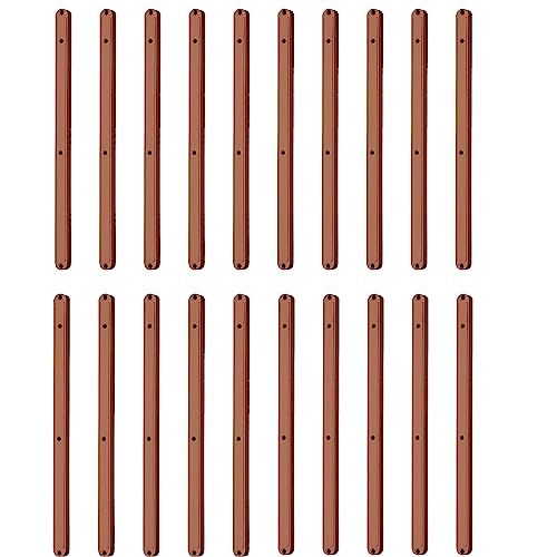 BBTISG 10 Pares de Rieles de PláStico para Cajones, Corredores de PláStico para Cajones Rieles de Armario de Cocina Dormitorio en Cajones Ranurados (235 mm, marrón)