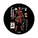Marvel Deadpool All The Necessary Items PopSockets Standard PopGrip