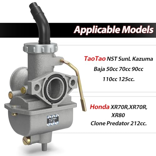 1PZ PZ2-NG3 PZ20 Carburetor Kit Replacement for Kazuma Baja 50cc 70cc 90cc 110cc 125cc Honda CRF70F XR80 TaoTao 110B NST SunL Chinese Quad 4 Stroke ATV 4 Wheeler Go Kart Dirt Bike - Thumbnail 4
