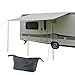 Produktbild Hypercamp Sonnensegel Sunny 400" für Kederleisten 7 mm 400 x 240 cm inkl Stangen, Heringe, Leinen für Wohnwagen, Wohnmobile und Bus