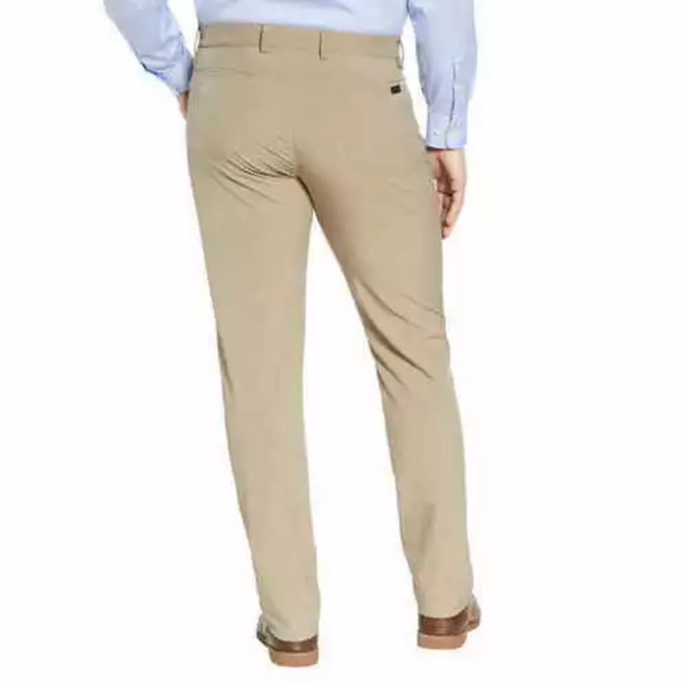 Greg Norman Men’s 5 Pocket Pant (US, Waist Inseam, 32, 34, Regular, Regular, Tan)