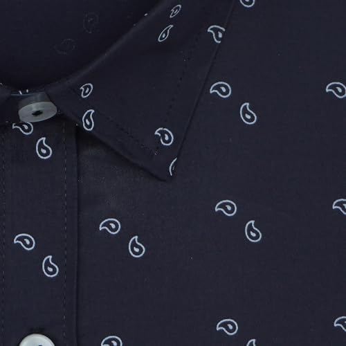 Image of GHPC 100% Cotton Block Print Full Sleeves Regular Fit Formal Shirt for Men