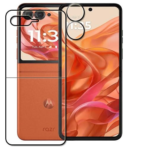 TOMBIK Back & Camera Lens Tempered Glass Screen Protector Compatible For Moto Razr 50 Full Screen Coverage With Easy Installation Kit For Cellphone… (B0DFWVQ6BT) Amazon Price History, Amazon Price Tracker