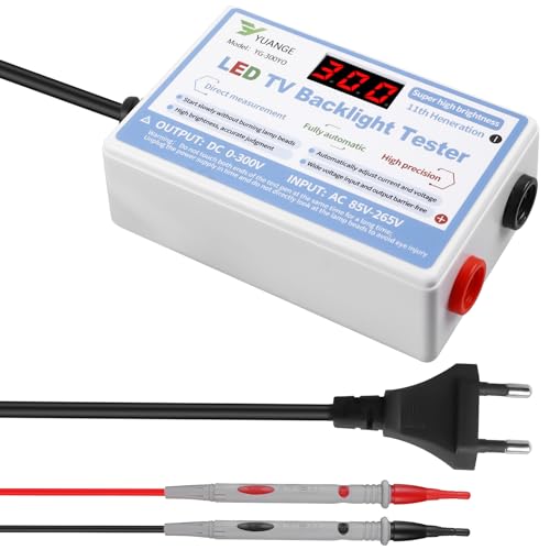 Probador de luz de fondo de TV con par de sondas de prueba, comprobador de continuidad y comprobador de voltaje, tiras de perlas de circuitos con interruptor, instrumentos de medición para todas las
