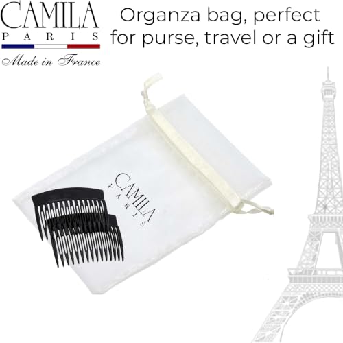 Image of Camila Paris MP877 /2 Hair Side Comb, 3 inch Small French Twist Hair Combs Clips