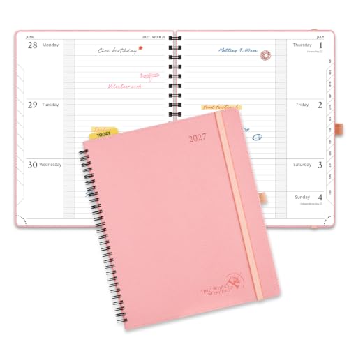 Planificador de productos de oficina 2027 POPRUN con vista semanal organizada