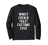 Couples Halloween Costume Worst French Toast Costume Ever Langarmshirt