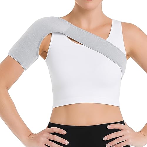 Shoulder Support Shoulders Brace for Women Men Rotator Cuff Compression Shoulders Sleeve for Injury Prevention Dislocated Tendonitis Sprain, Relieve Shoulder Discomfort, Left and Right Hand Universal