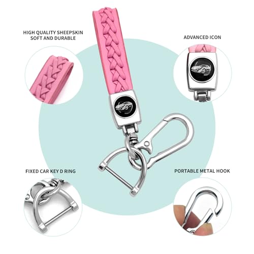 Image of Creativity For BMW X5 Key cover and Key chain accessories (Pink set) | Advanced soft TPU key box is compatible with X1 X3 X4 X5 X6 1 2 4 5 6 7 M3 M5 M6 GT3 GT5 G30 F10 F15 F16 F20 key