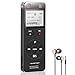 Produktbild Digitales Diktiergerät, YEMENREN 8GB Digitaler Voice Recorder, Audio Aufnahmegerät mit Spracherkennung für Interviews Meetings, USB, Wiederaufladbar(Schwarz)