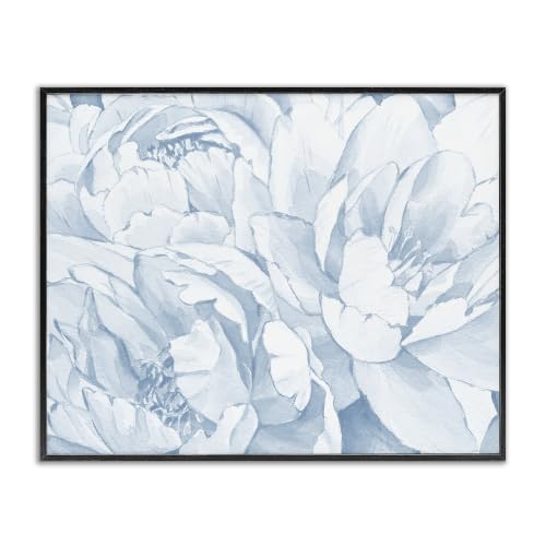 Delicate Blooming Peonies Cottage, 24 x 30 Inch Framed Giclée Print