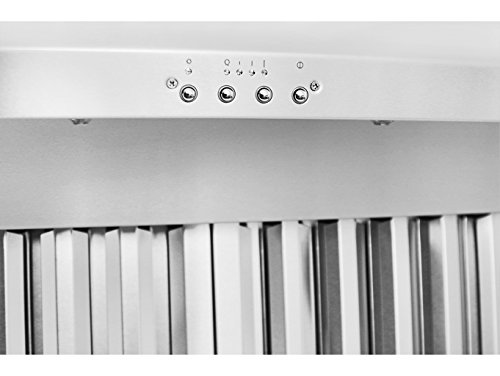 Proline Pljw 109 4 Speed Wall/Under Cabinet Range Hood - 1000 Max Cfm - Stainless Professional Baffle Filters Dishwasher Safe - 3 Year Warranty - Sizes Include 30 36 42 48 54 And 60 Inch #TOP5