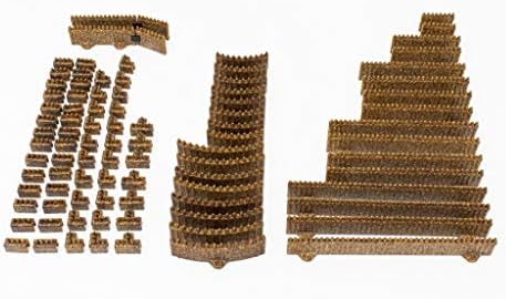 Palisades Kit: Tabletop & RPG Terrain Game Set for Dungeons & Dragons, Pathfinder, Castles & Crusades, 13th Age, Runequest, Asunder, Zombicide, Imperial Assault, and More! (90+ Pieces 400 sqin)