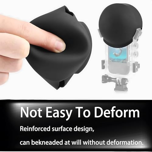 Évitez les rayures : protection d'objectif pour Insta360 ONE X3 en silicone noir
