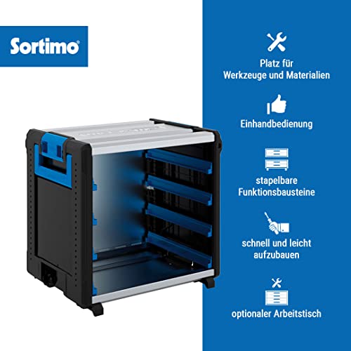 Sortimo WorKMo 24-500 avec 8 rails de coffre bloc de rangement 1000003732 - 3