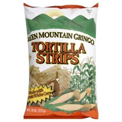 GREEN MOUNTAIN GRINGO CHIP TRTLA STRIP WHT CORN, 8 OZ, PK- 12