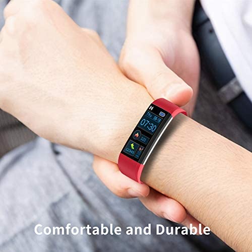 Septoui Smart Band Fitness Orologio Contapassi Frequenza Cardiaca, SpO2, Pressione Sanguigna, Sonno Calorie Activity Tracker Impermeabile IP68, 16 modalità Sportive Smartwatch Donna Uomo Bambini