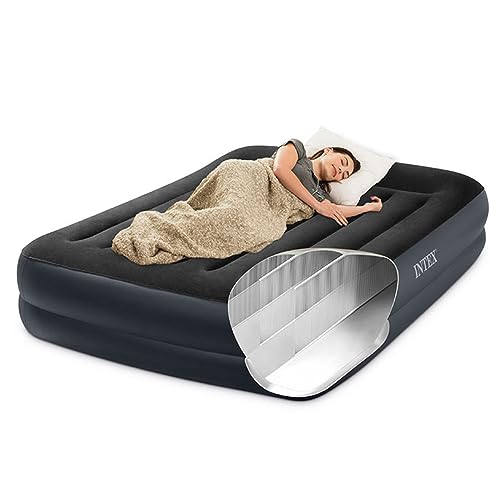 INVOGA BLU WAVE materasso gonfiabile matrimoniale 152x203x42 cm con Tecnologia Fiber-Tech...