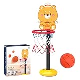 Panier de Basket pour, Panier de Basket pour - Petit Panier de Basket réglable en Hauteur,Jouets de Panier de Basket-Ball pour garçons, Sport de Plein air, Jouets d'éducation précoce pour de 3 Ans et