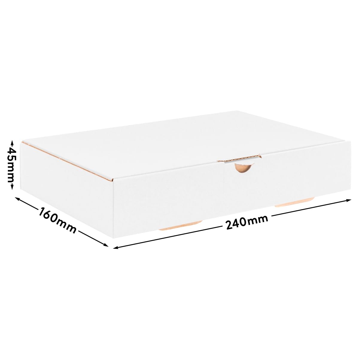 verpacking boite postale carton 24 x 16 x 4,5 cm MB 3 blanc - Expédition Poste boite en carton carton d'expédition carton postal 300 pièces