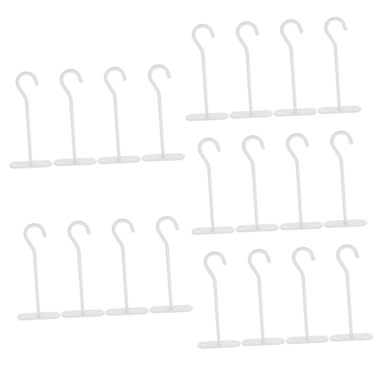 SUPVOX 20 Pièces Brancher Cintres pour Plantes De Plafond Crochets De Plafond Crochets Extérieurs pour Plantes Suspendues De Porche pour Suspendues Blanche Le Fer