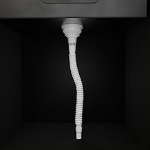 Lorazzo ABS Sink Drain Pipe for Kitchen | Heavy-Duty Flexible Sink Pipe | Leak-Proof | Universal Fit Kitchen Sink Drain Hose | Adjustable Waste Pipe for Utility Sink