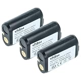 vhbw 3x batteria compatibile con Shure PSM1000, PSM300, PSM900, QLX-D, ULX-D, ULXD1 sistema radiomicrofonico trasmettitore (1300mAh, 3,7V, Li-Ion)