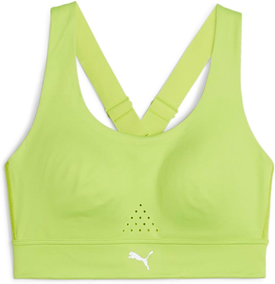 Puma Womens Pwrbreathe Run Sports Bra Running Casual Breathable - Green - Size S