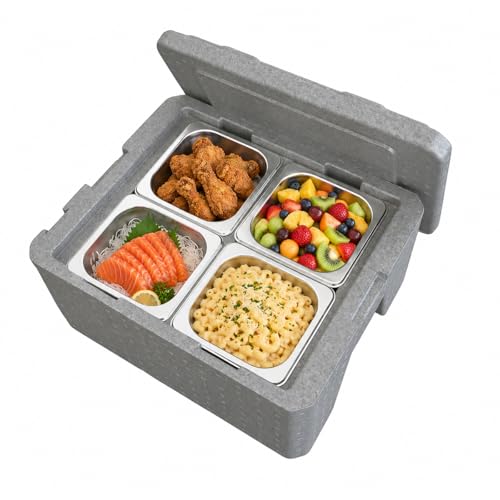 17-Qt Carrier with Four Stainless Steel Pans