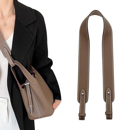 jiesinlov Genuine Leather Shoulder Bag Straps Replacement for Picotin Handbags (Silver Taupe-L) by jiesinlov - Image 2
