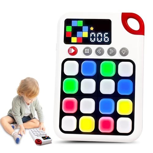 Tic Tac Toe Console de jeu éducative électronique, 7 en 1, console de jeu portable, jeux de voyage familiaux, console de jeu de puzzle adaptée aux enfants de 7 à 14 ans