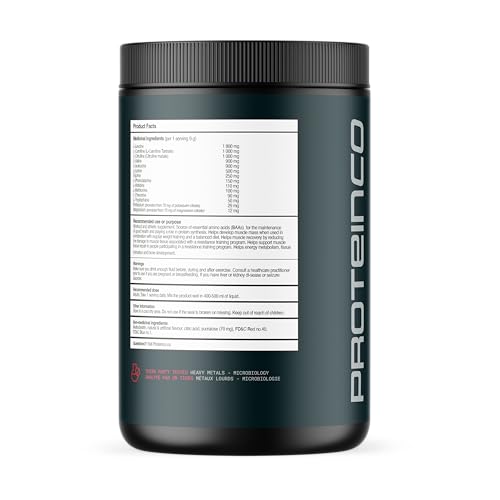 ProteinCo | EAA Powder + Carnitine | Essentials Amino Acids | Muscle Growth & Recovery | 40 Servings | 360g | Fruit Punch - Image 3