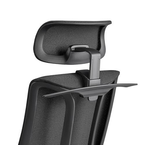 Image of EUREKA ERGONOMIC Lira Office Chair with Headrest, Ergonomic Desk Chair with 3D Armrests, Adjustable Seat Depth, Mesh Computer Chair with Lumbar Support for Home Office(Black)