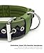 Hundehalsband Große Hunde NeckShield Kontroll - 5 cm Breit Halsband Hund mit Extra Dicker Polsterung und Griff, SGS-Zertifizierte Sicherheit, Professioneller Schutz 35-43cm, GRÜN