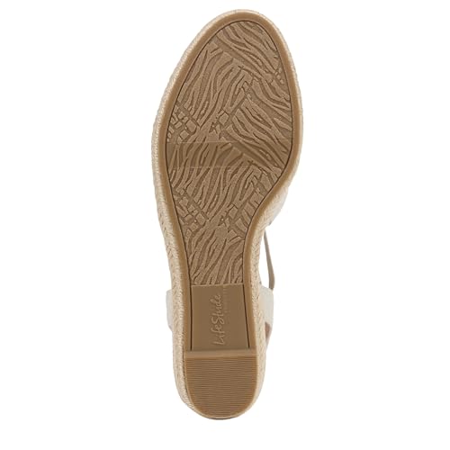 LifeStride Womens Kennedy Espadrille Wedge Sandal Natural Linen 9 W by LifeStride - Used condition - Image 5