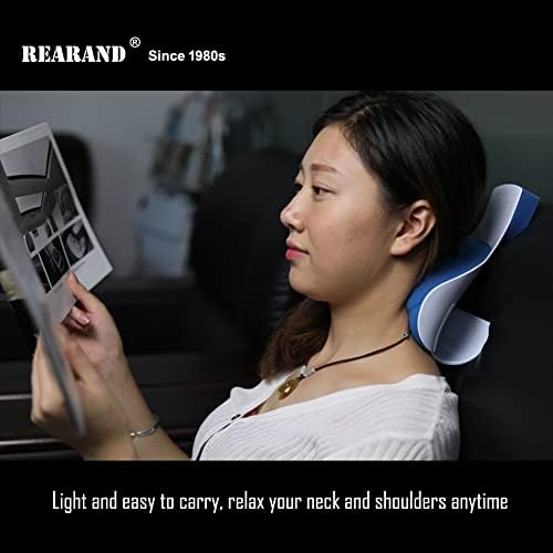 REARAND® Neck and Shoulder Relaxer Neck Pain Relief and Support Shoulder Relaxer Massage Traction Pillow Chiropractic Pillow for Pain Relief Management and Cervical Spine Alignment neck support