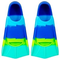 YOTAN Schwimmflossen Kinder | 100% Silikon Kurzflossen | Training Flossen | leichte Kurze Trainingsflossen | Trainingsschwimmflossen für Training im Schwimmen für Kinder Mädchen Jungen Anfänger