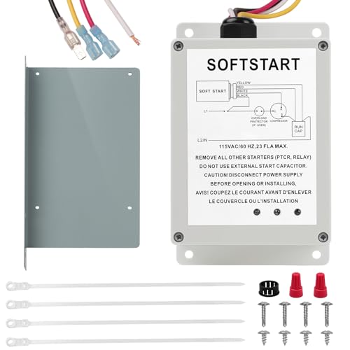 Glvvexa 1497-3601 RV AC Soft Start Kit Replacement for Coleman Mach 450XX/470XX/480XX Series Waterproof Compressor Protector