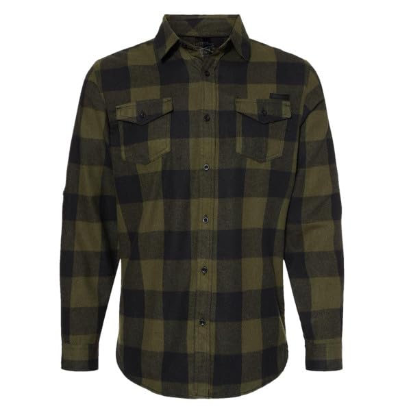 Grunt Style Plaid Flannel Men's Long Sleeve Shirt