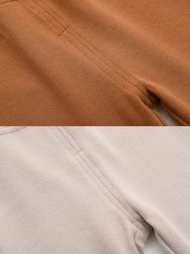 ACESTAR Newborn Infant Baby Boys Girls Cotton High Waist Footed Pants Casual Leggings with Feet 0-12 Months 3-PACK/1-PACK3