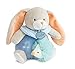 Baby Nat' - Peluche Musicale Lapin - Boîte à Musique - Bleu - Idée Cadeau - Lapin Pom - BN0254
