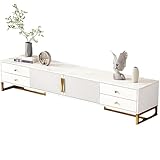 Structure renforcée et robuste, capacité de charge élevée : grâce à ses panneaux de 15 mm d’épaisseur et ses pieds hauts en forme de T, ce support offre une structure solide et résistante. Sa grande capacité de charge assure un support fiable pour les téléviseurs, le matériel audio et autres appareils.