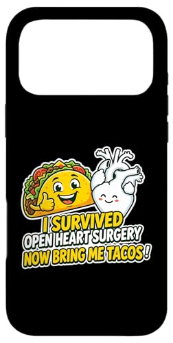 Survived Open Heart Surgery Tacos �S���񕜃T�o�C�o�[ �X�}�z�P�[�X iPhone 17 Pro Max �p
