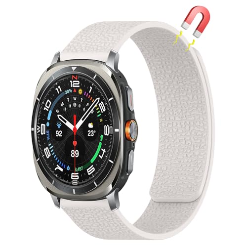 [AiiBowy] Samsung Galaxy Watch Ultra 47mm 2025/Ultra 47mm 2024 �Ή� �o���h �V���R���� ���͂Ȏ��C ���ʋz���\ �e�͐� �ւ��x���g �M�����N�V�[�E�H�b�`�E���g�� �����o���h ���������\ �_