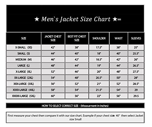 Excelled Leather Mens New Zealand Lambskin Classic Open Bottom Leather Jacket, Black, X-Large Us #TOP4