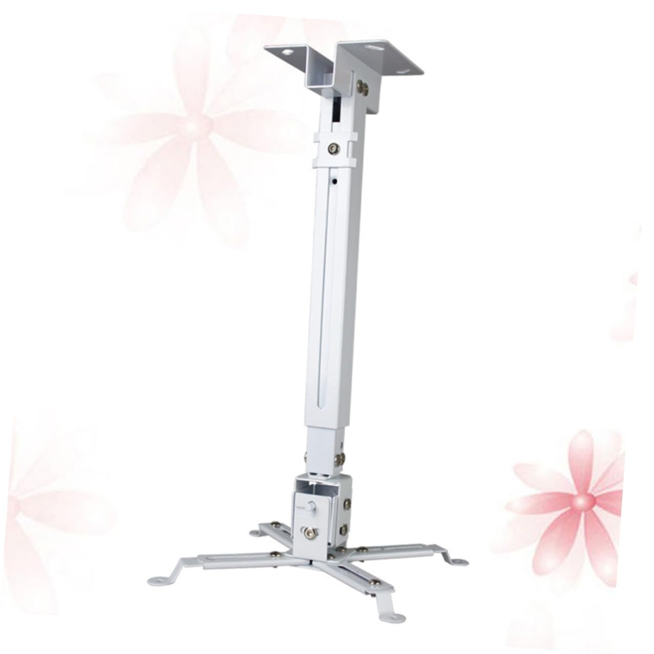 CALLARON Supporto LED per in a Bianco Ferro da Proiettore Soffitto Braccio Regolabile Supporti Articolati per Fino 15kg per Installazioni